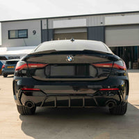 BMW G22/G23 4 Series 2020-2024 Pre LCI Gloss Black Round Tip Diffuser - view 3