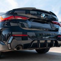 BMW G22/G23 4 Series 2020-2024 Pre LCI Gloss Black Round Tip Diffuser - view 4