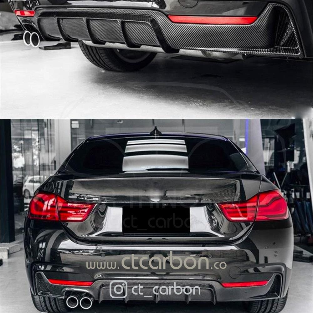 BMW F36 4 Series Coupe Full Carbon Fibre Kit (twin Exhaust) - V2 - view 3