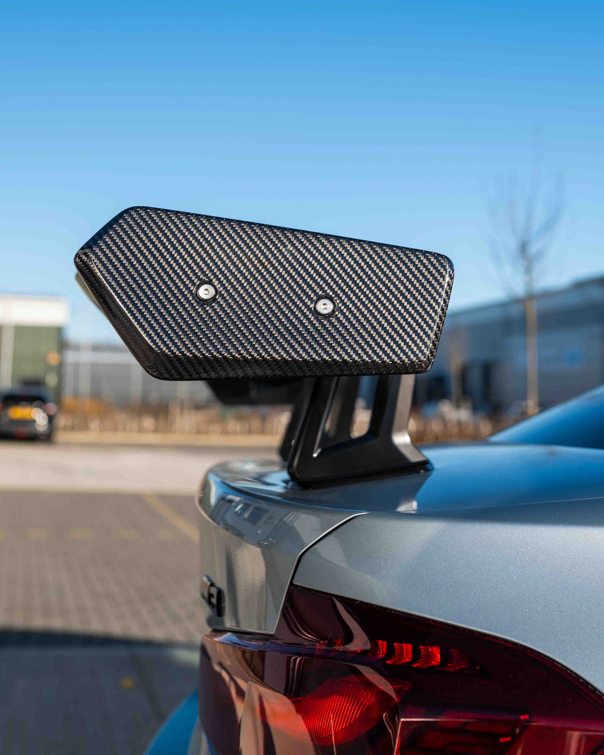 BMW F80 M3 & F30 3 Series Carbon Fibre Swan Neck Wing - CT Design - view 3