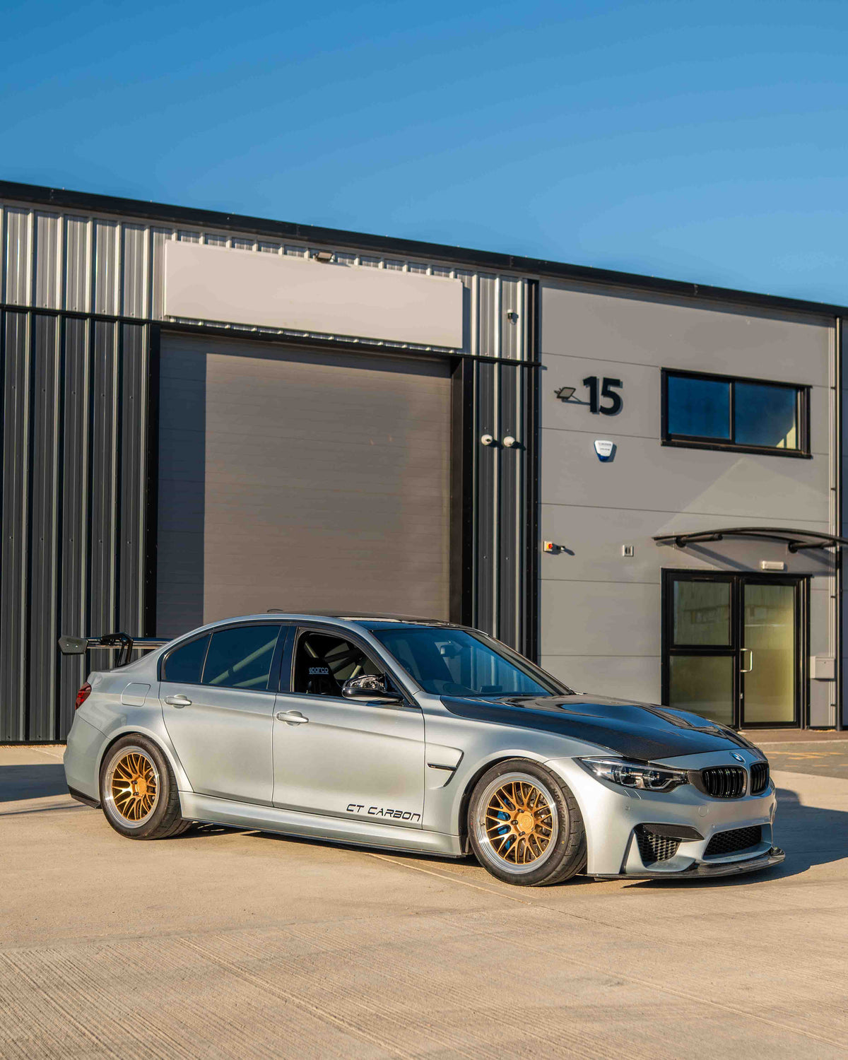 BMW F80 M3 & F30 3 Series Carbon Fibre Swan Neck Wing - CT Design - view 8
