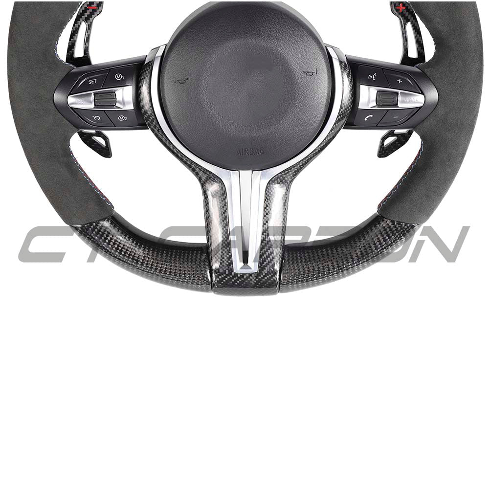 BMW Fxx Carbon Fibre / Alcantara Custom Steering Wheel - view 5