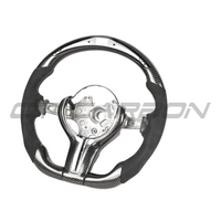 BMW Fxx Carbon Fibre / Alcantara / Led Flat Bottom Custom Steering Wheel - view 5