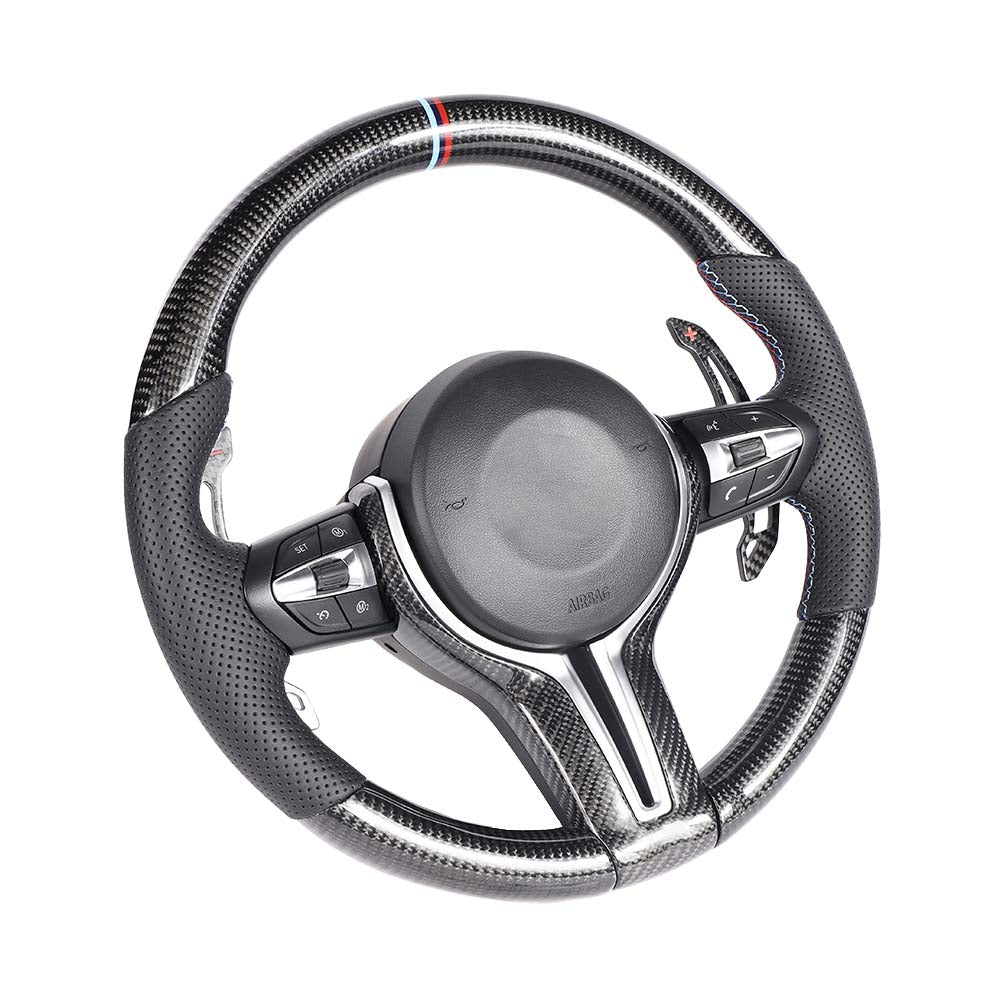 BMW Fxx Carbon Fibre / Leather Custom Steering Wheel