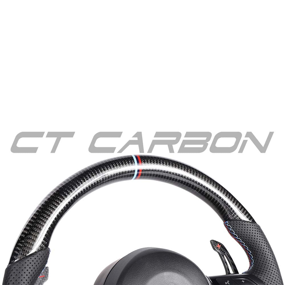 BMW Fxx Carbon Fibre / Leather Custom Steering Wheel - view 4