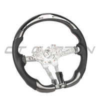 BMW Fxx Carbon Fibre / Leather / Led Flat Bottom Custom Steering Wheel - view 8