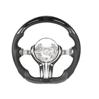 BMW Fxx Carbon Fibre / Leather / Led Flat Bottom Custom Steering Wheel