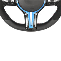 BMW Fxx Leather / Alcantara / Flat Bottom Custom Steering Wheel - view 10