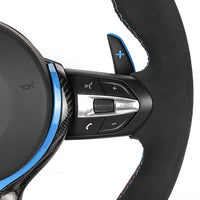 BMW Fxx Leather / Alcantara / Flat Bottom Custom Steering Wheel - view 12