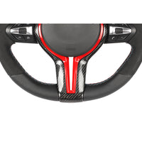 BMW Fxx Leather / Alcantara / Flat Bottom Custom Steering Wheel - view 4