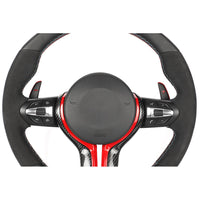 BMW Fxx Leather / Alcantara / Flat Bottom Custom Steering Wheel - view 7