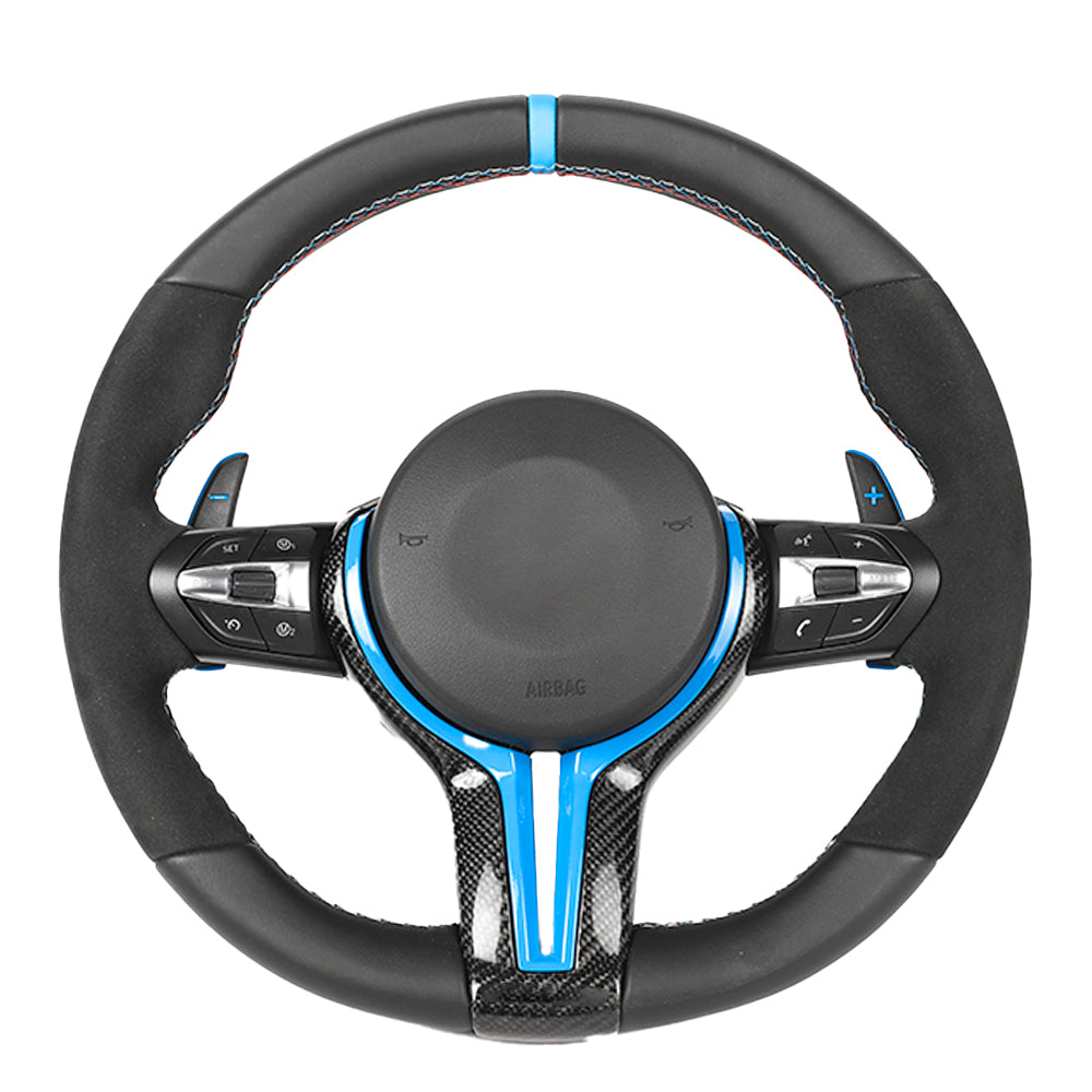 BMW Fxx Leather / Alcantara / Flat Bottom Custom Steering Wheel