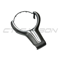 BMW Fxx M Car Matte Carbon Fibre Steering Wheel Trim - view 6