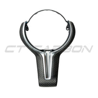 BMW Fxx M Car Matte Carbon Fibre Steering Wheel Trim - view 7
