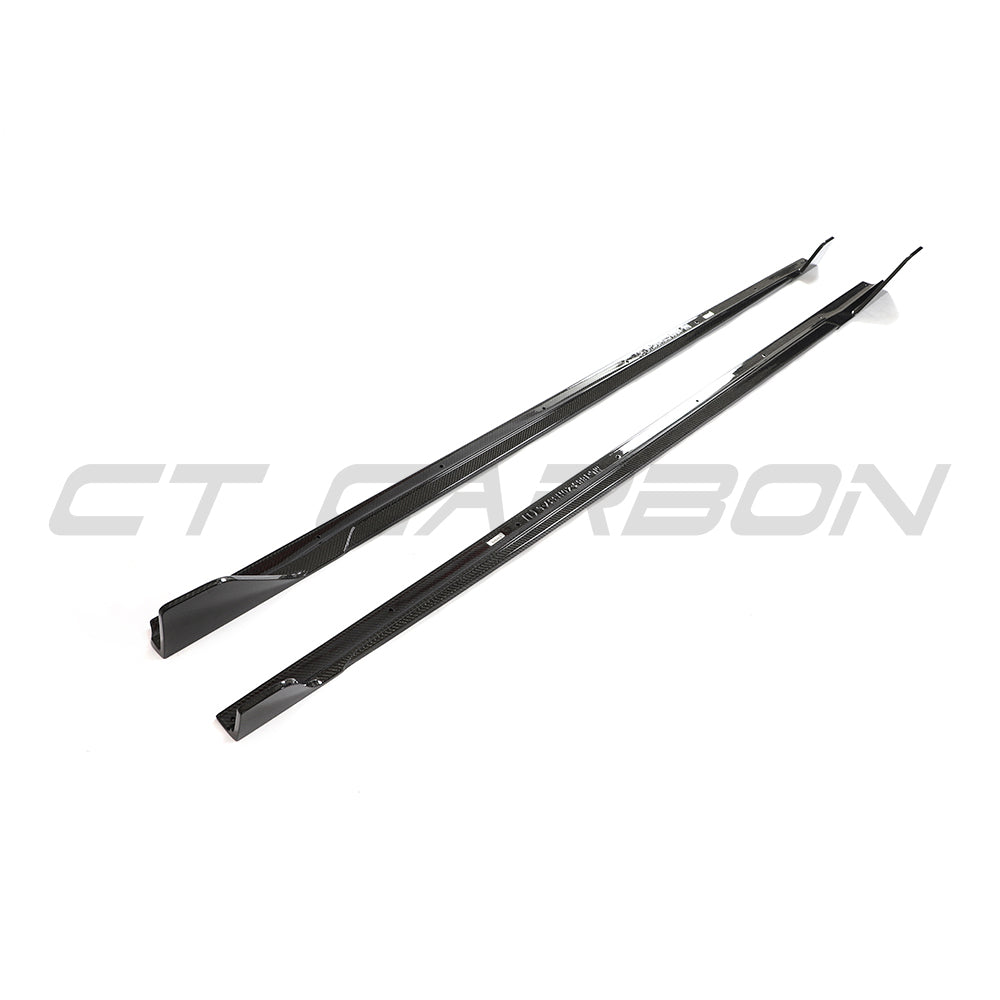 BMW G42 2 Series Carbon Fibre Full Length Side Skirts - V2 - view 3
