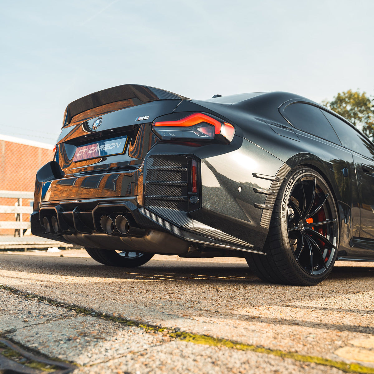 BMW G87 M2 Carbon Fibre Diffuser - V1 - CT Design - view 3