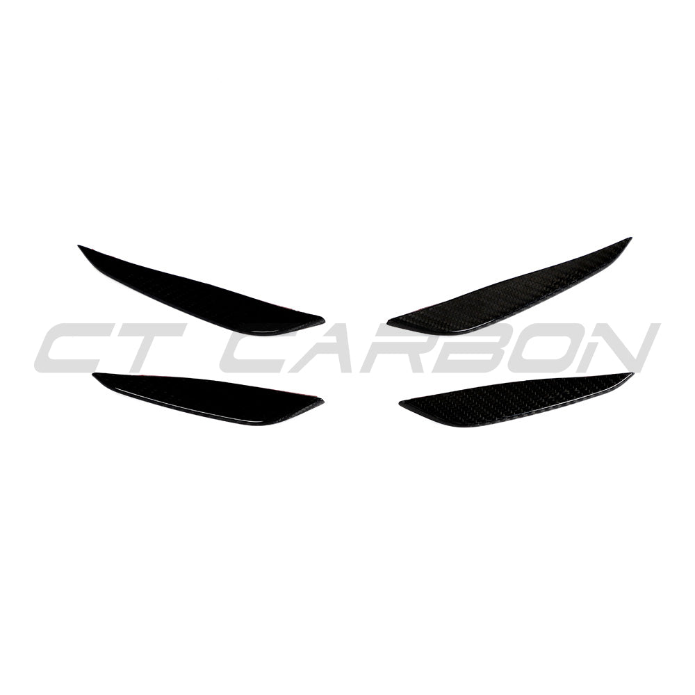 BMW G87 M2 Carbon Fibre Front Bumper Canards - view 10