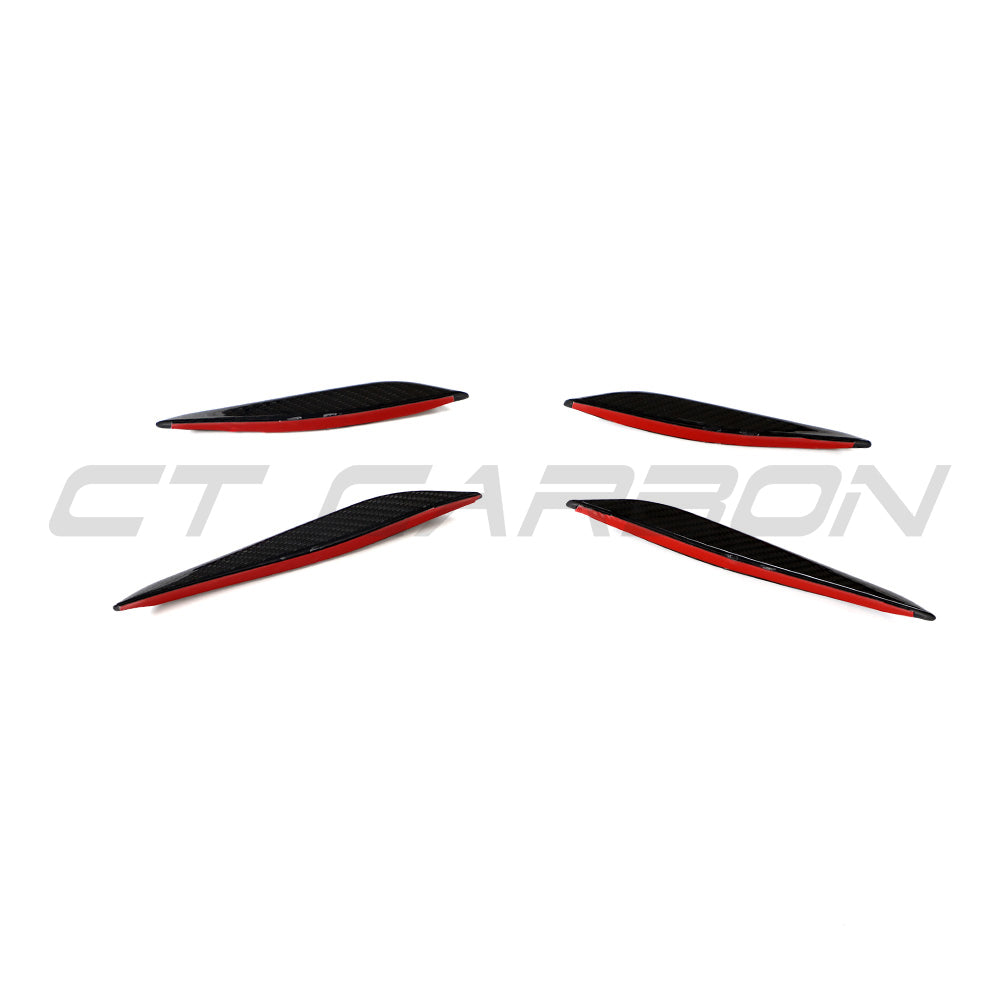 BMW G87 M2 Carbon Fibre Front Bumper Canards - view 11