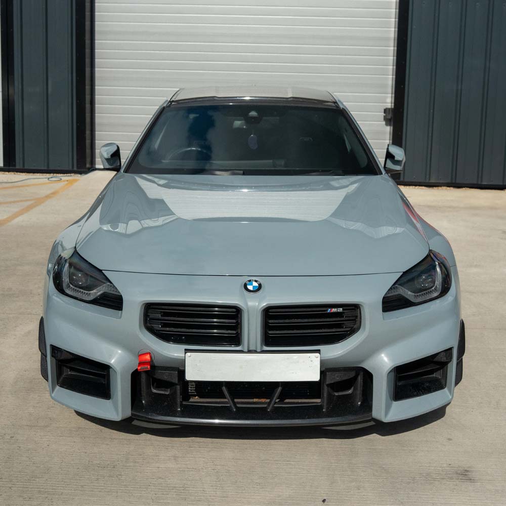 BMW G87 M2 Carbon Fibre Front Bumper Canards - view 3