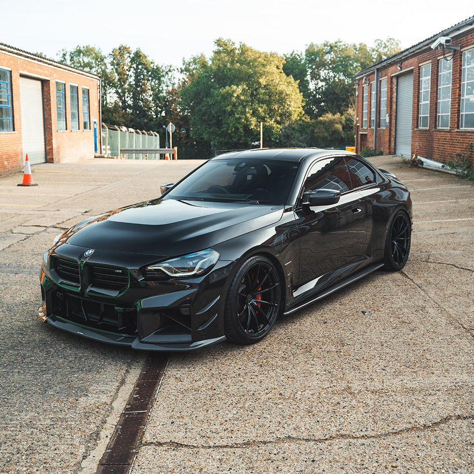 BMW G87 M2 Carbon Fibre Front Bumper Canards - view 4