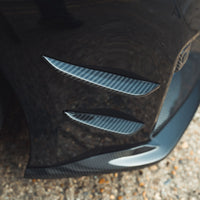 BMW G87 M2 Carbon Fibre Front Bumper Canards - view 6