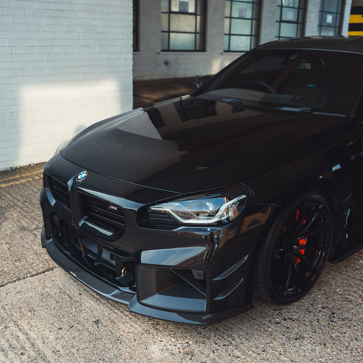 BMW G87 M2 Carbon Fibre Front Bumper Canards - view 8