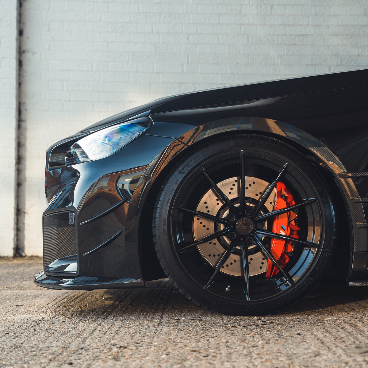BMW G87 M2 Carbon Fibre Front Bumper Canards - view 9