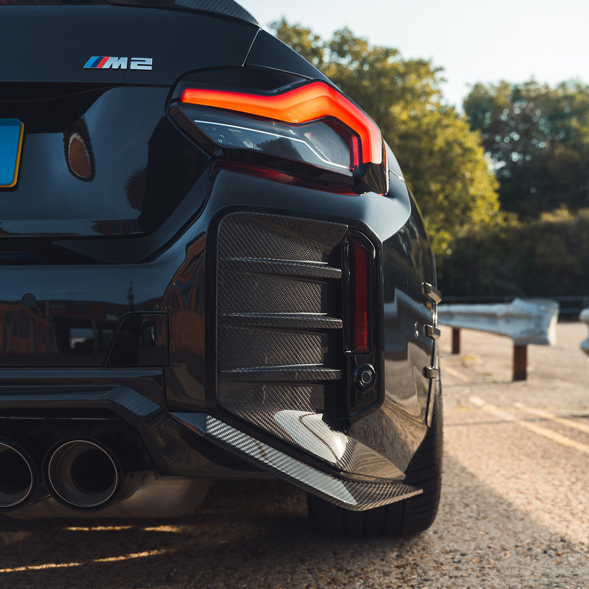 BMW G87 M2 Carbon Fibre Rear Bumper Corners - CT Design - view 2