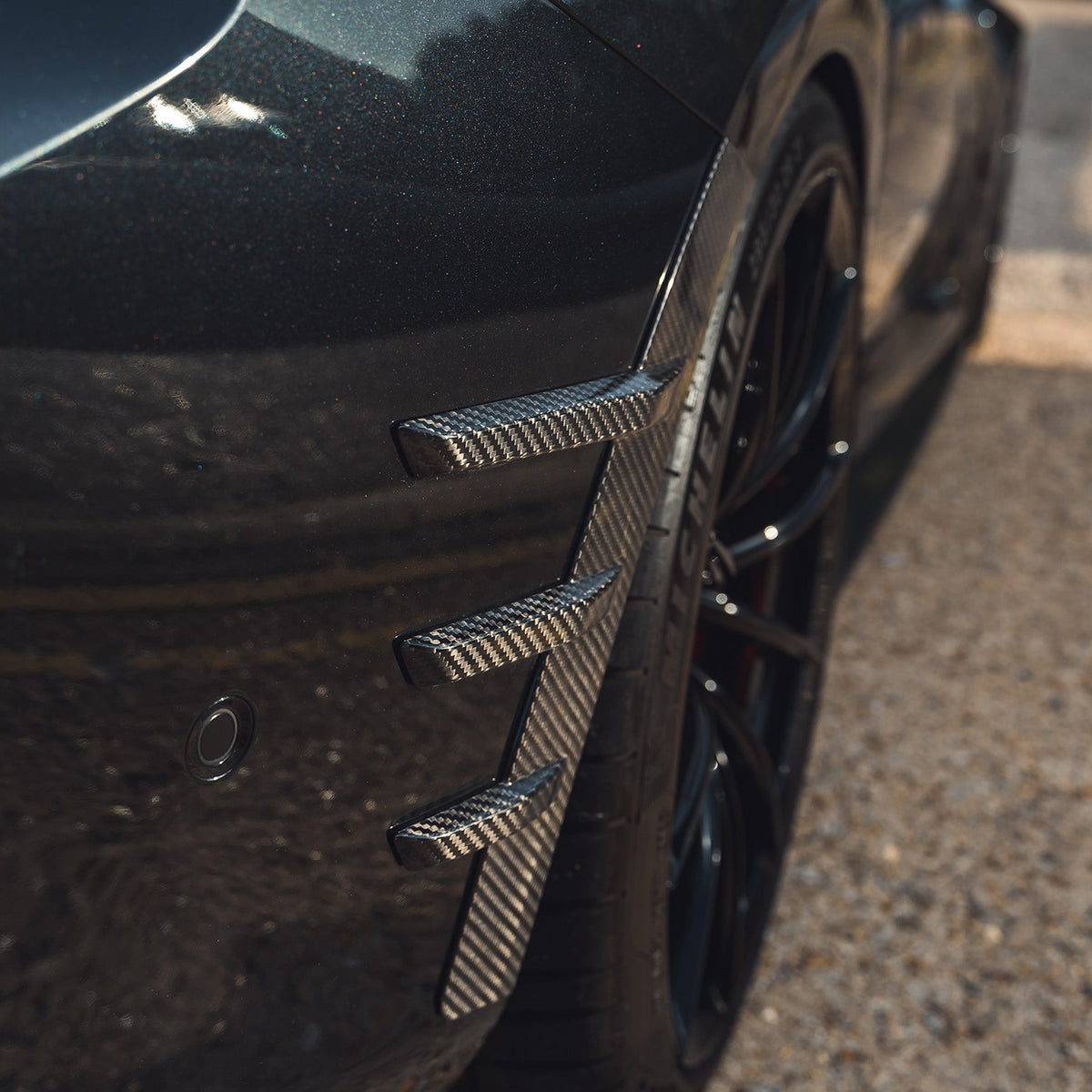 BMW G87 M2 Carbon Fibre Rear Side Fender Trim - view 3