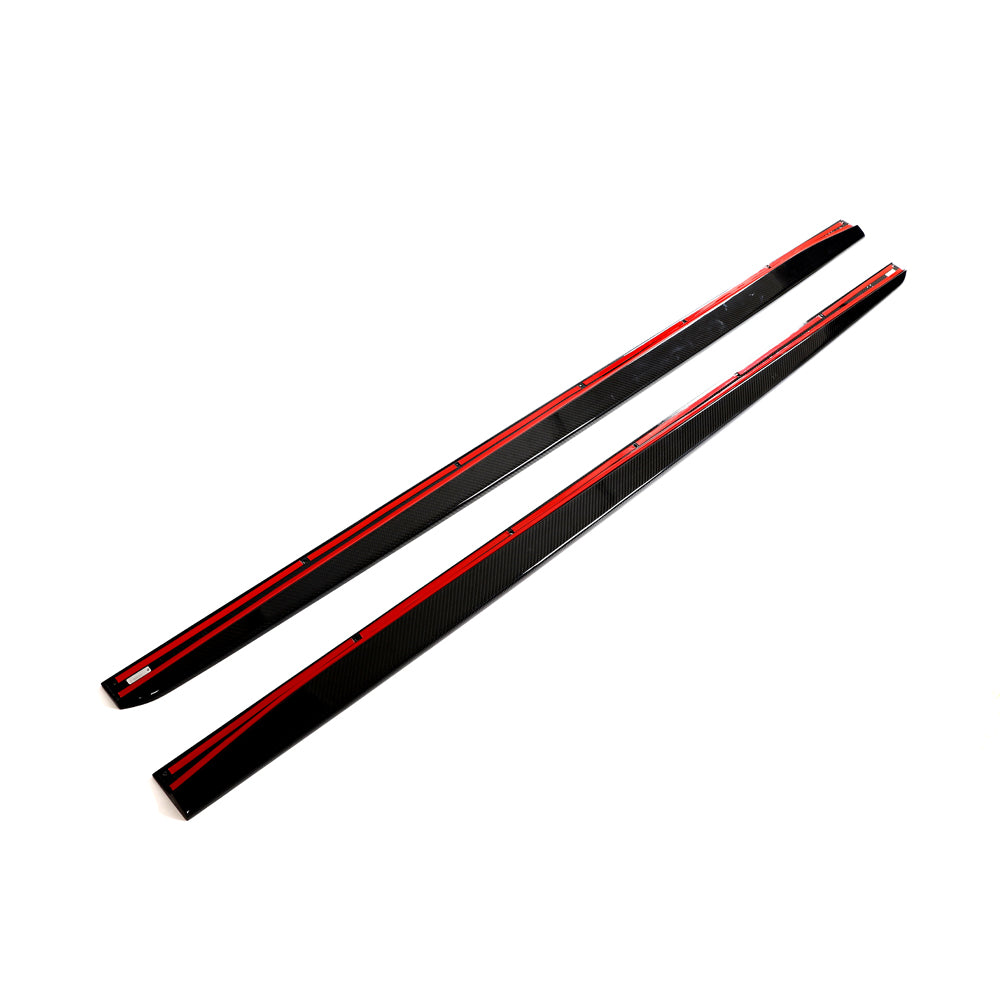 BMW G87 M2 Carbon Fibre Side Skirts - V1 - CT Design