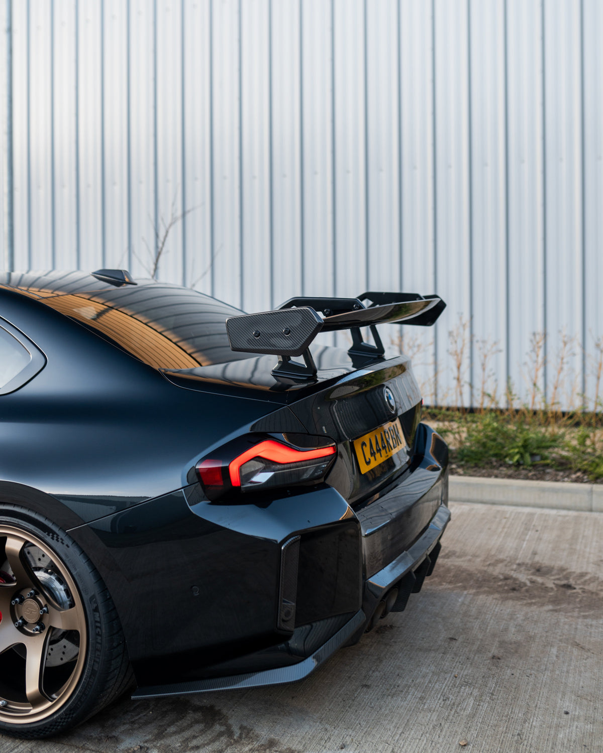 BMW G87 M2 & G42 2 Series Carbon Fibre Swan Neck Wing - CT Design - view 8
