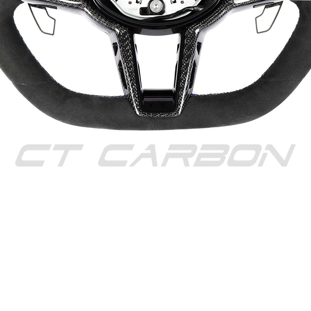 BMW Gxx LCI Alcantara Flat Bottom Custom Steering Wheel - view 7
