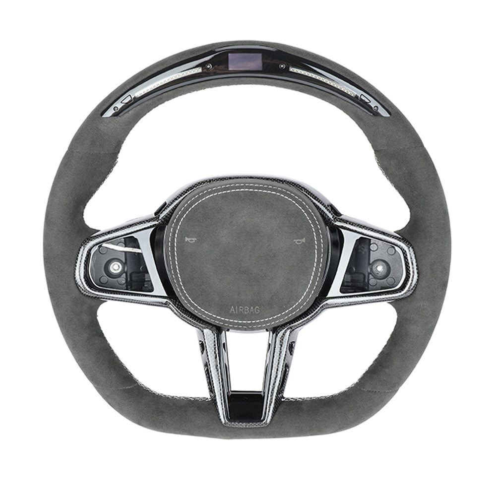 BMW Gxx LCI Alcantara Led Flat Bottom Custom Steering Wheel
