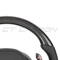 BMW Gxx Carbon Fibre / Leather / Flat Bottom Custom Steering Wheel - view 2