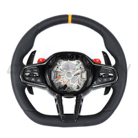 BMW Gxx LCI Full Leather Flat Bottom Custom Steering Wheel - view 2