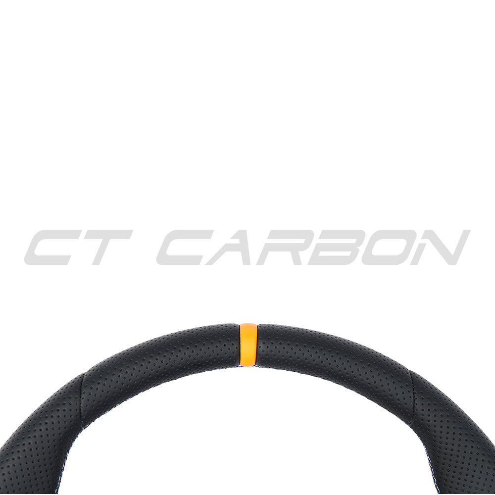 BMW Gxx LCI Full Leather Flat Bottom Custom Steering Wheel - view 3