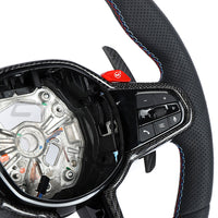 BMW Gxx LCI Full Leather Flat Bottom Custom Steering Wheel - view 6