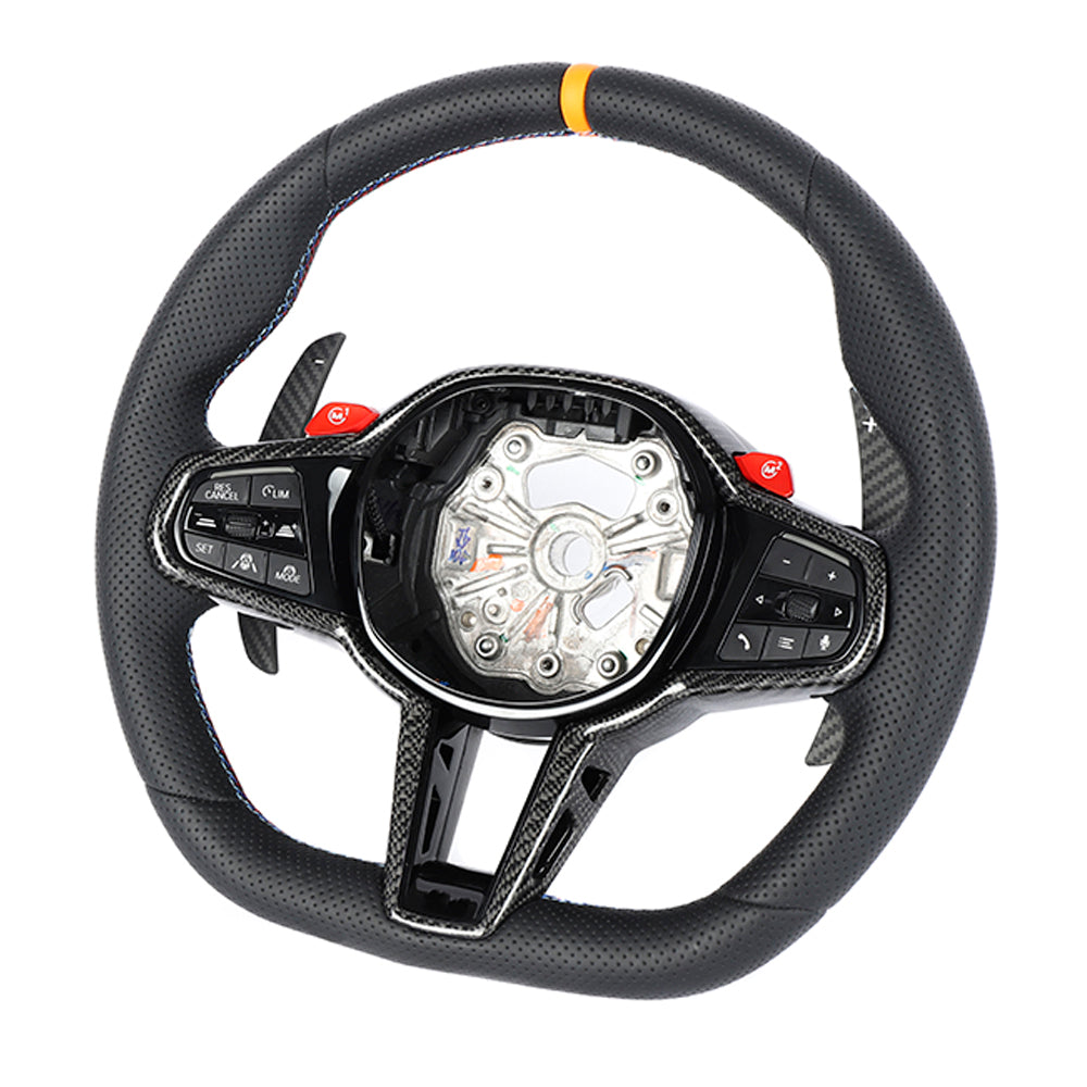 BMW Gxx LCI Full Leather Flat Bottom Custom Steering Wheel