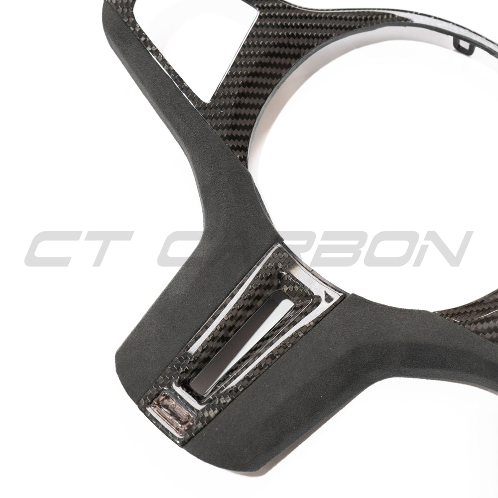 BMW Gxx M Car Carbon Fibre Steering Wheel Trim - view 3