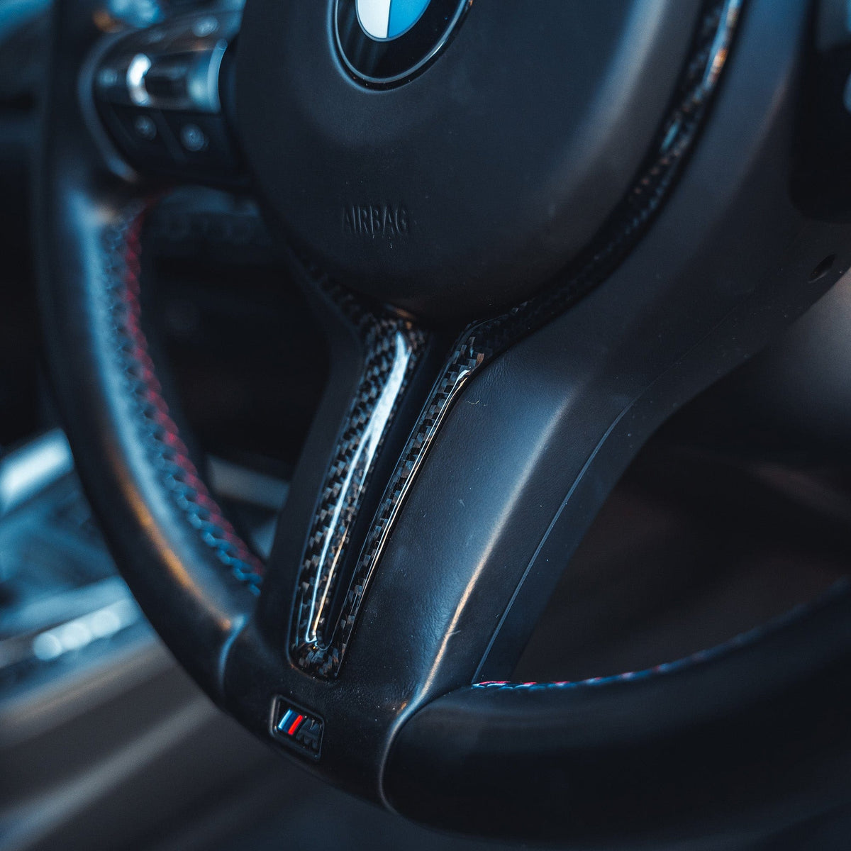 BMW M Fxx Carbon Fibre Steering Wheel Trim (2012-2020) - view 3