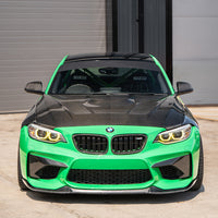 BMW M2 F87 N55 (OG) Carbon Fibre Front Bumper Corners - view 4