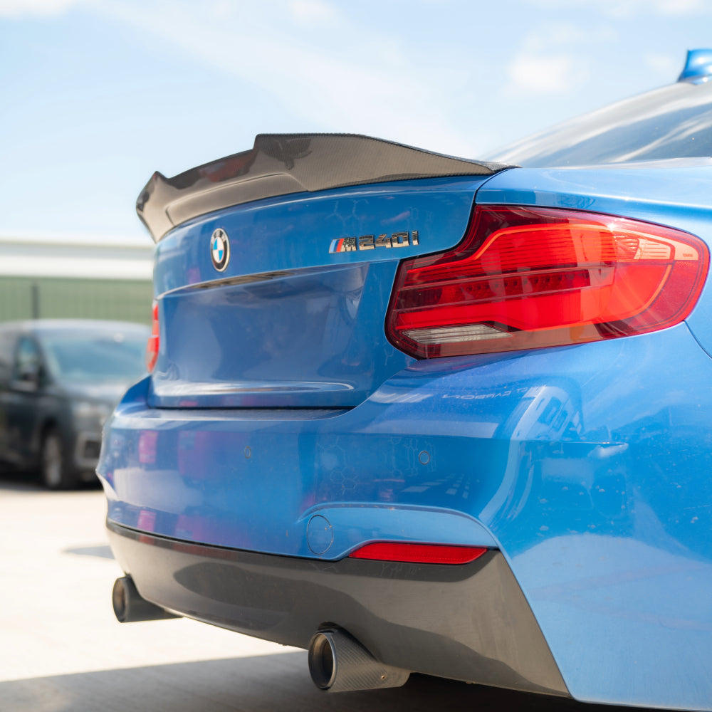 BMW M2 / M2C F87 & F22 2 Series Carbon Fibre Ducktail Spoiler - V4 - view 2