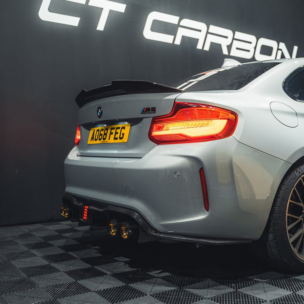 BMW M2 / M2C F87 & F22 2 Series Carbon Fibre Ducktail Spoiler - V4 - view 3