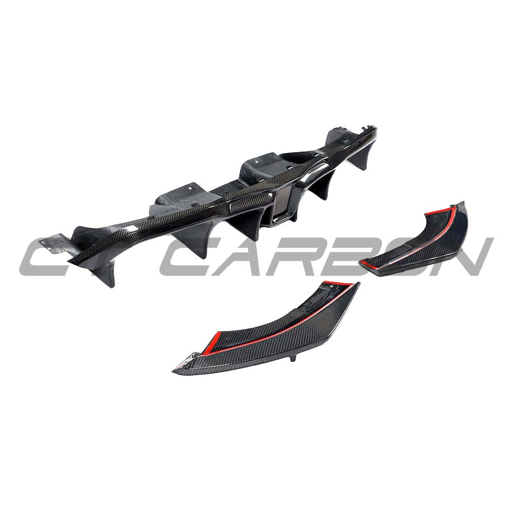 BMW M2/M2C F87 Carbon Fibre Diffuser - V6 - view 15