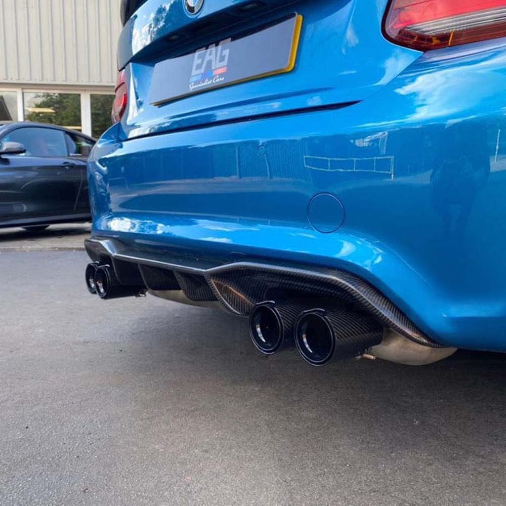 BMW M2/M2C F87 Carbon Fibre Diffuser - V1 - view 4