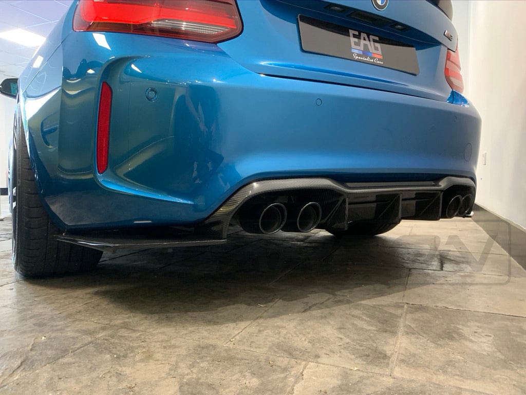 BMW M2/M2C F87 Carbon Fibre Diffuser - V4 - view 3