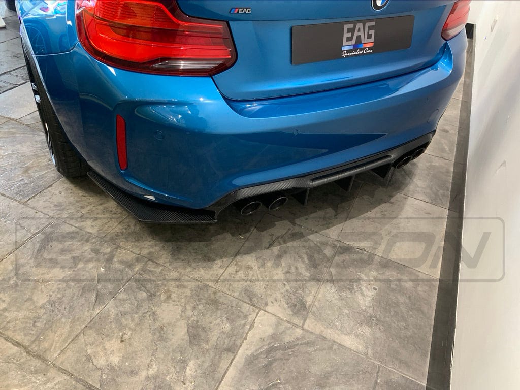 BMW M2/M2C F87 Carbon Fibre Diffuser - V4 - view 6