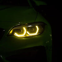 BMW M2/M2C F87 LCI Yellow Adaptive Drl Module Set (2018-2021) - view 2