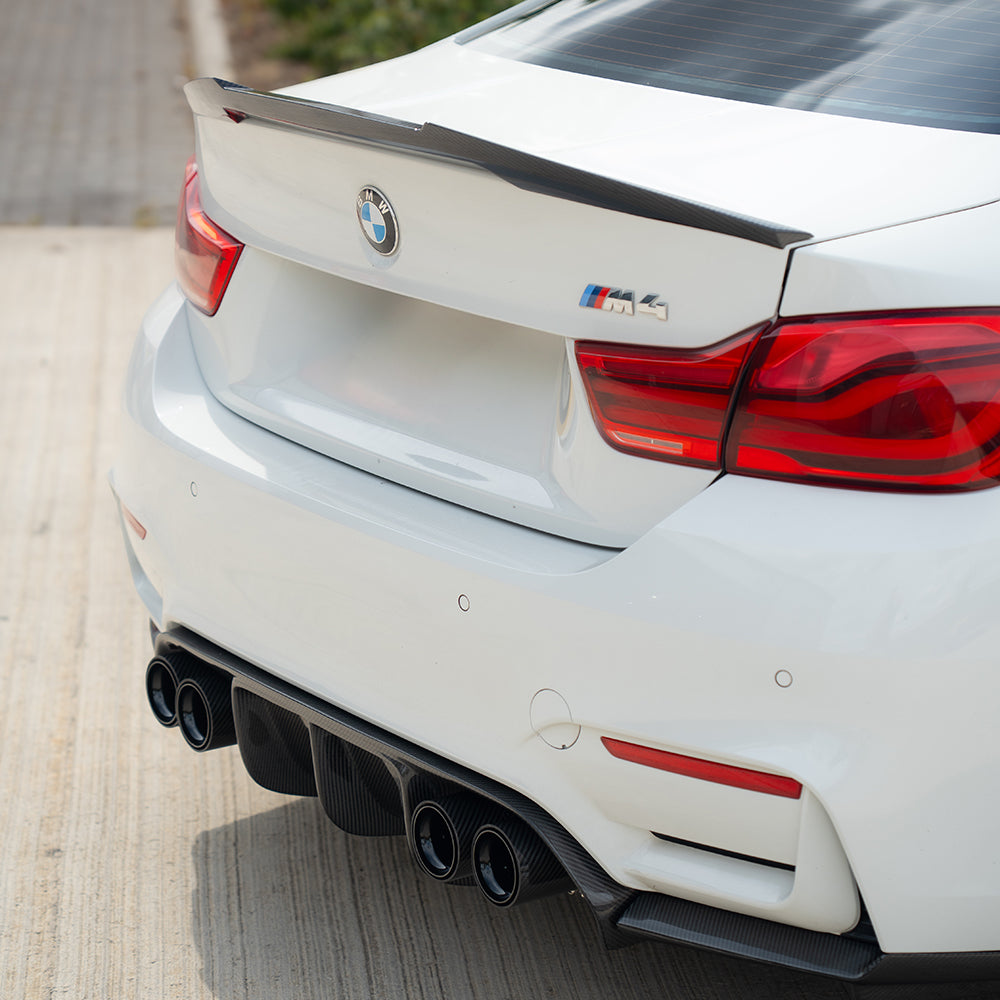 BMW M3/M4 F80/F82/F83 Carbon Fibre Diffuser - V2 - view 5