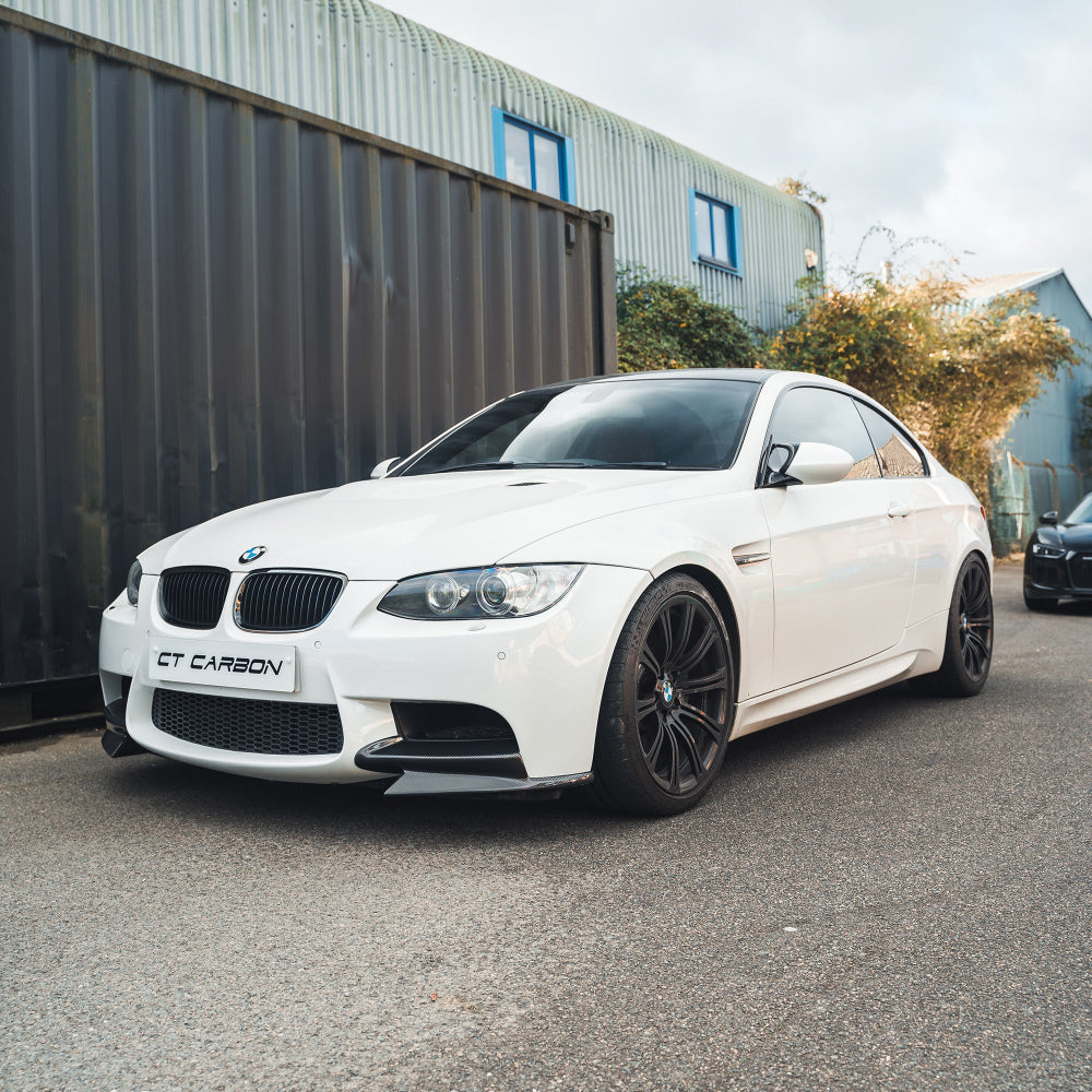 BMW M3 E92/E90 Carbon Front Canard Splitters - view 2